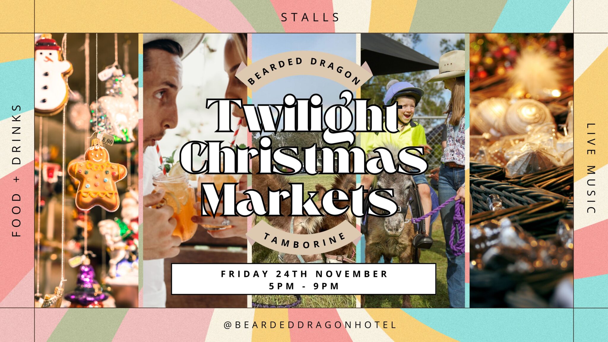 Twilight Christmas Country Markets In Tamborine - Bearded Dragon Hotel