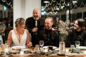 Tegan and Philip's Tamborine Wedding Reception at Bearded Dragon hotel