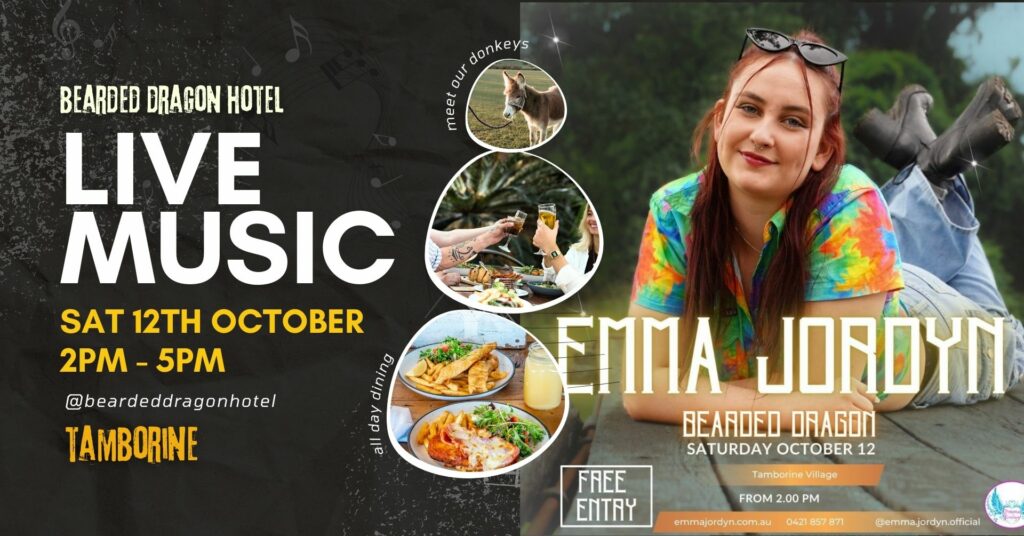 Emma Jordyn live at Bearded Dragon Hotel, Tamborine
